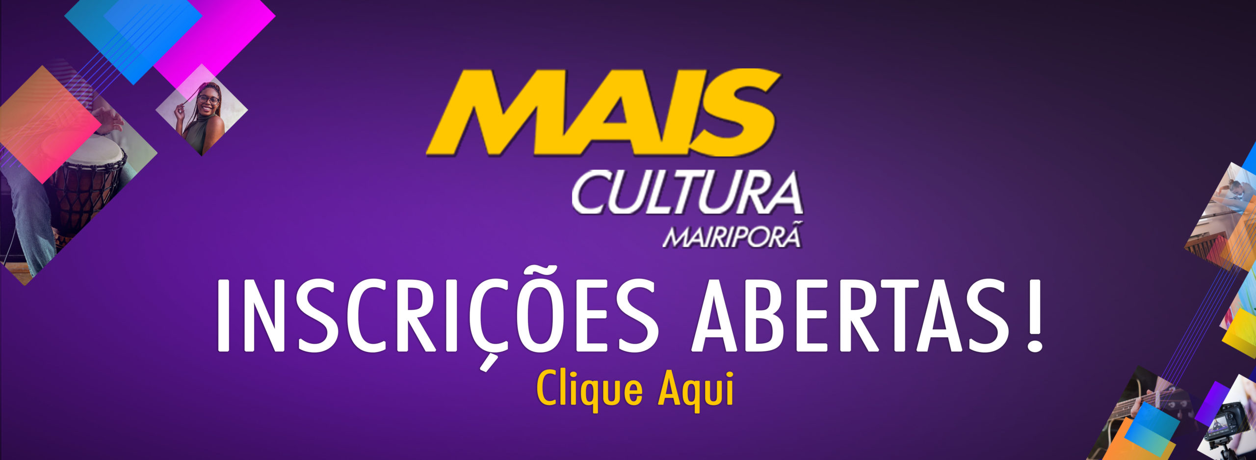 INSCRIÇÕES ABERTAS - OFICINAS 2022