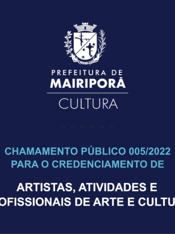 EDITAL DE CREDENCIAMENTO DE ARTISTAS E PROFISSIONAIS DE CULTURA