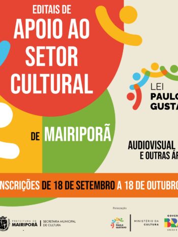 Lançados os editais da LEI PAULO GUSTAVO MAIRIPORÃ!