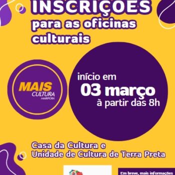 OFICINAS CULTURAIS 2026