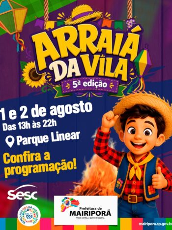 ARRAIÁ DA VILA 2026 – PROGRAMAÇÃO COMPLETA!!!!